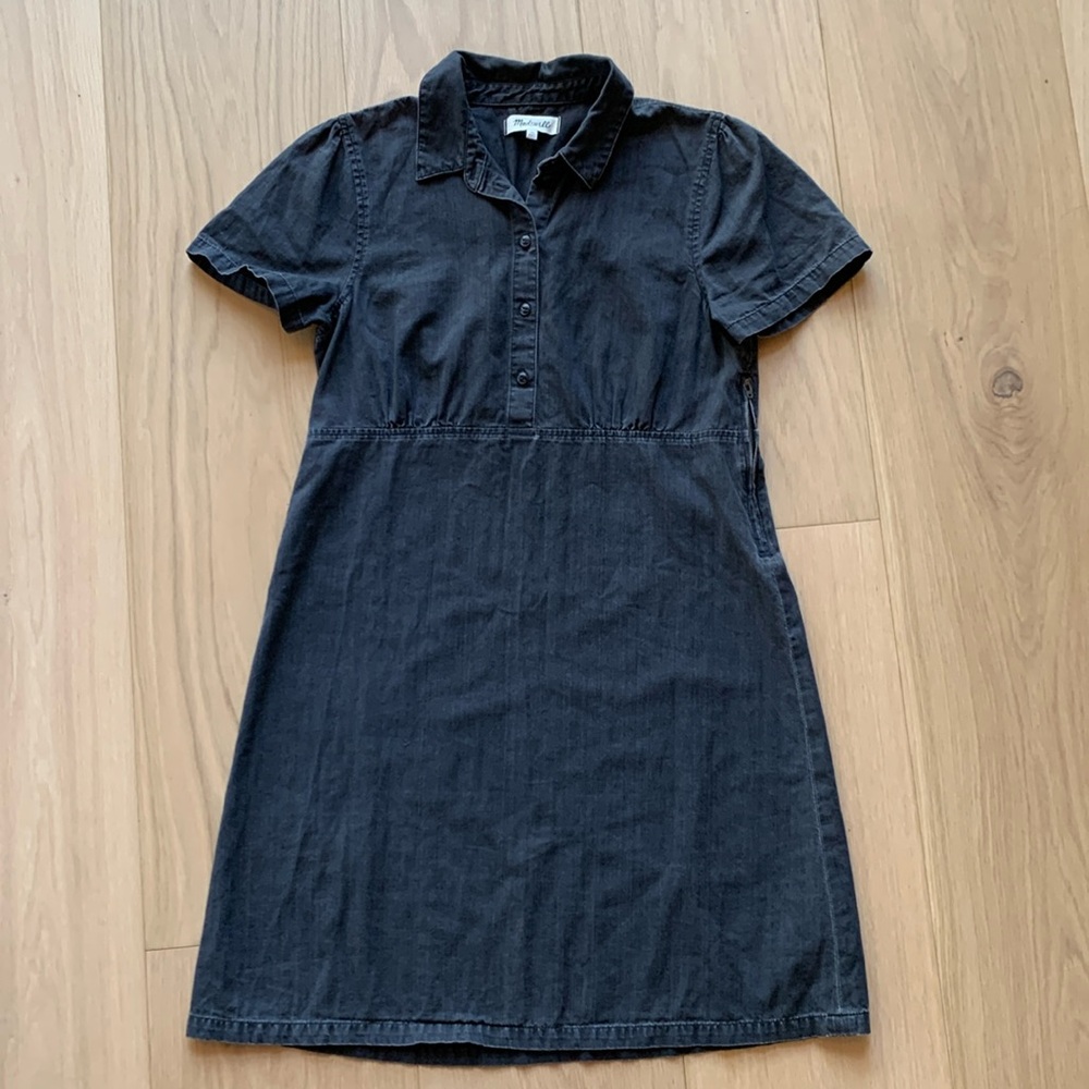 Madewell Black Midi Dress